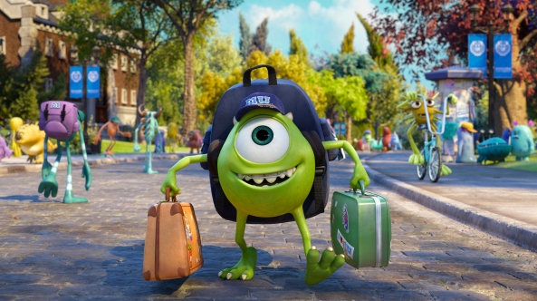 JUST ANOTHER WIDE-EYED COLLEGE STUDENT – Mike Wazowski has arrived—and Monsters University will never be the same. “Monsters University” is in theaters June 21, 2013, and will be shown in Disney Digital 3D™ in select theaters. ©2013 Disney•Pixar. All Rights Reserved. 